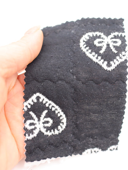 ハンドメイドバッグ用キルティング生地 刺繍入り
