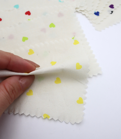 【25SS-045】プチハートプリント綿ローン　/0.5ｙあたり=～485円