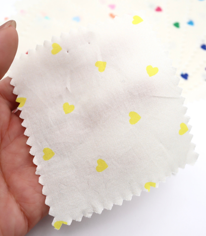 【25SS-045】プチハートプリント綿ローン　/0.5ｙあたり=～485円