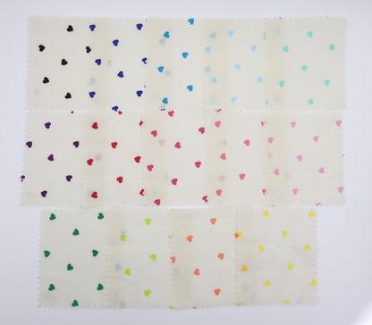 【25SS-045】プチハートプリント綿ローン　/0.5ｙあたり=～485円