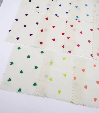 【25SS-045】プチハートプリント綿ローン　/0.5ｙあたり=～485円