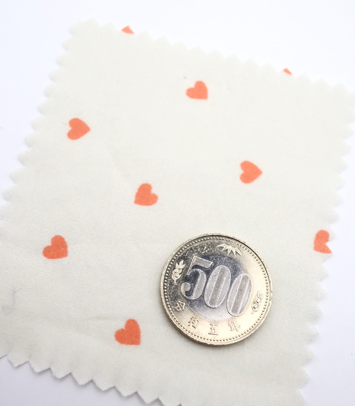 【25SS-045】プチハートプリント綿ローン　/0.5ｙあたり=～485円