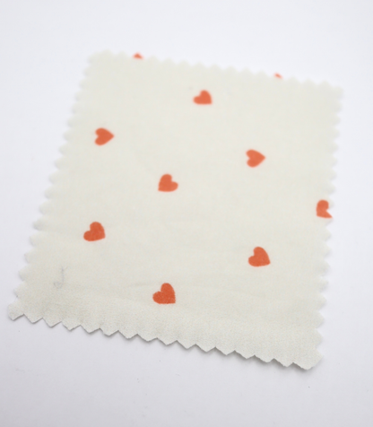 【25SS-045】プチハートプリント綿ローン　/0.5ｙあたり=～485円