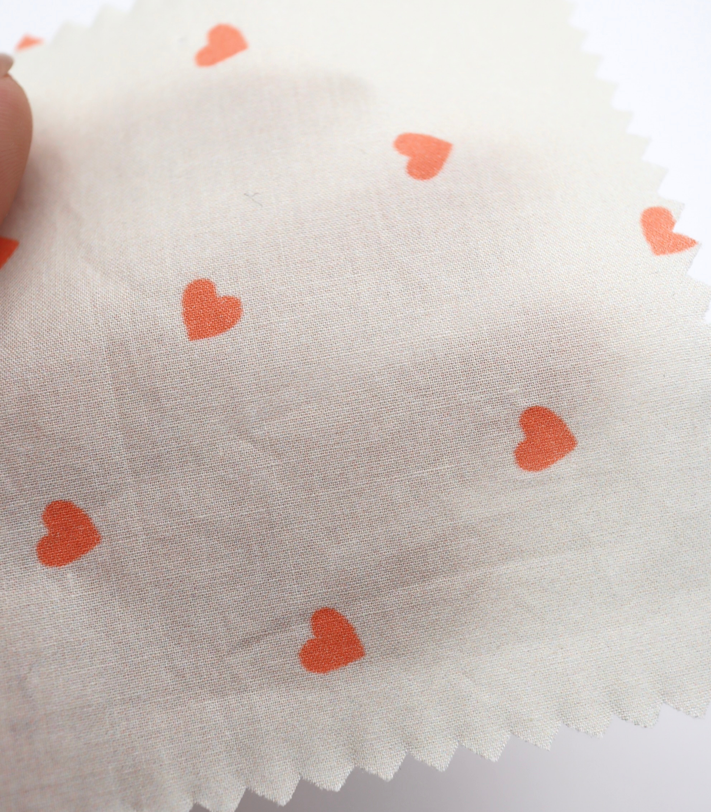 【25SS-045】プチハートプリント綿ローン　/0.5ｙあたり=～485円