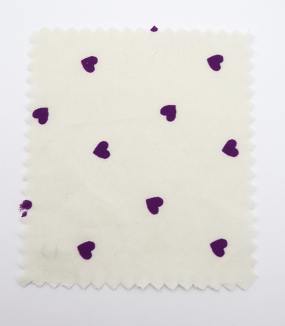 【25SS-045】プチハートプリント綿ローン　/0.5ｙあたり=～485円