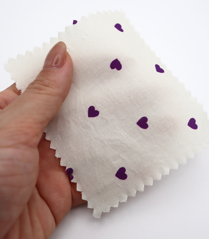 【25SS-045】プチハートプリント綿ローン　/0.5ｙあたり=～485円