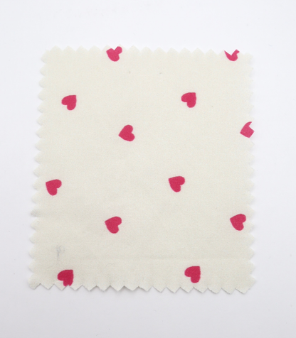 【25SS-045】プチハートプリント綿ローン　/0.5ｙあたり=～485円