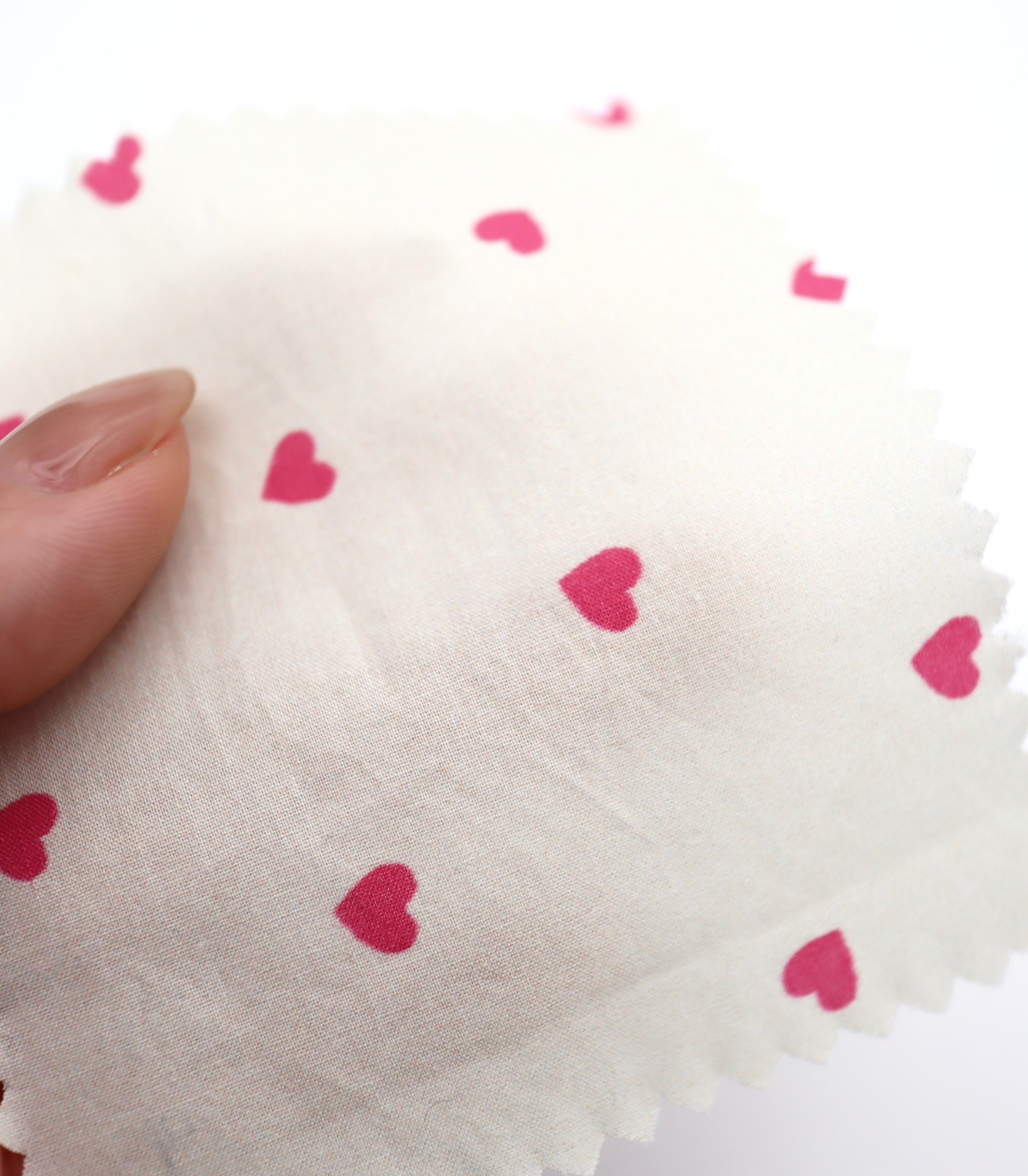 【25SS-045】プチハートプリント綿ローン　/0.5ｙあたり=～485円