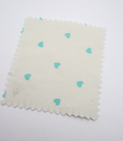 【25SS-045】プチハートプリント綿ローン　/0.5ｙあたり=～485円