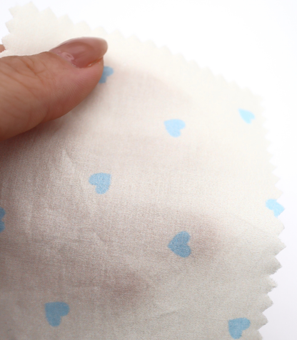 【25SS-045】プチハートプリント綿ローン　/0.5ｙあたり=～485円