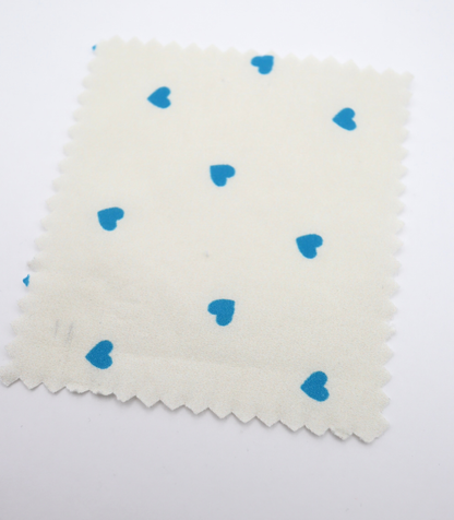 【25SS-045】プチハートプリント綿ローン　/0.5ｙあたり=～485円