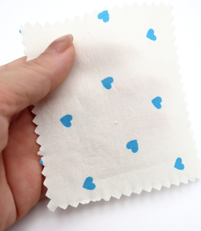 【25SS-045】プチハートプリント綿ローン　/0.5ｙあたり=～485円