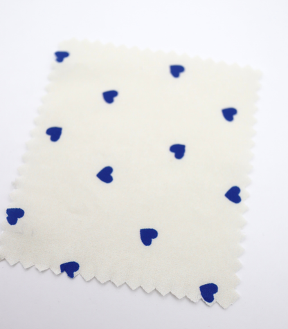 【25SS-045】プチハートプリント綿ローン　/0.5ｙあたり=～485円