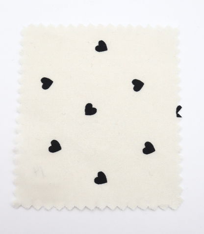 【25SS-045】プチハートプリント綿ローン　/0.5ｙあたり=～485円