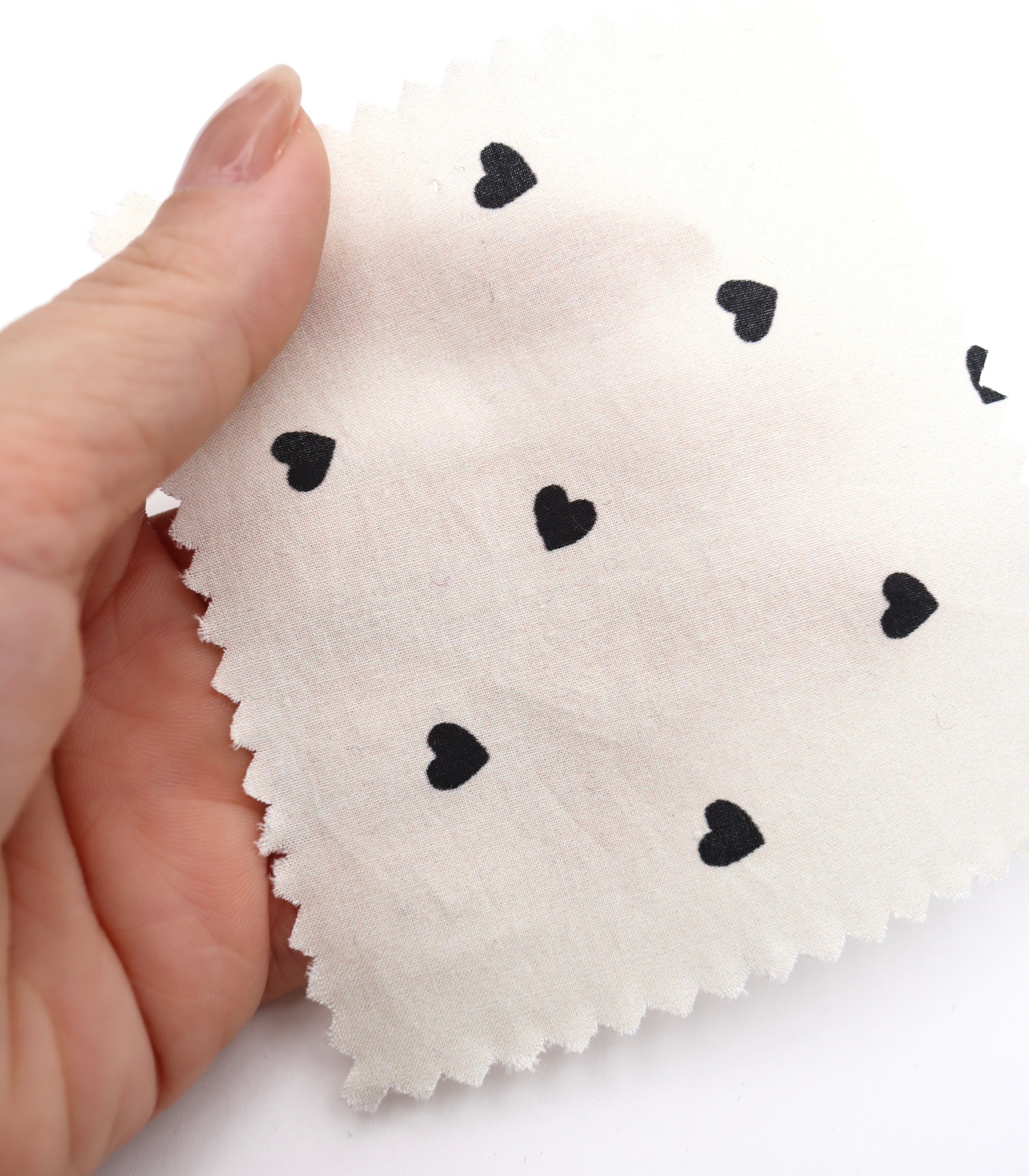 【25SS-045】プチハートプリント綿ローン　/0.5ｙあたり=～485円