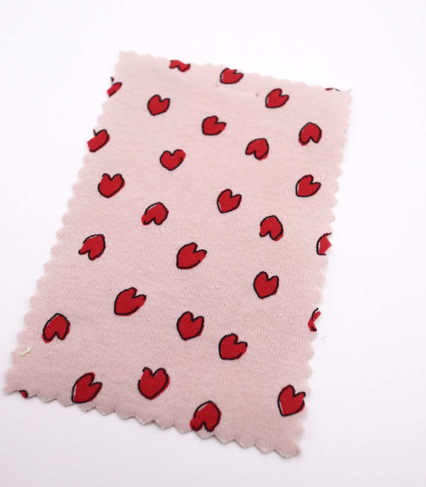 【25SS-030】らくがき風ハートプリントフライス　/0.5ｙあたり=～900円