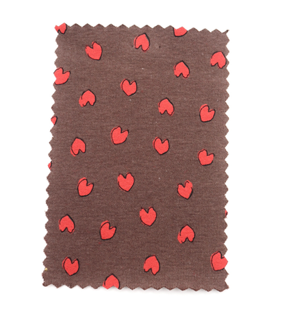 【25SS-030】らくがき風ハートプリントフライス　/0.5ｙあたり=～900円