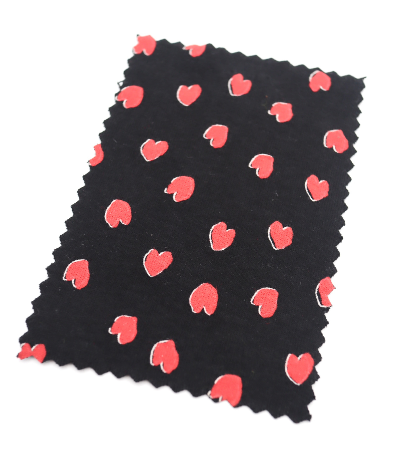 【25SS-030】らくがき風ハートプリントフライス　/0.5ｙあたり=～900円