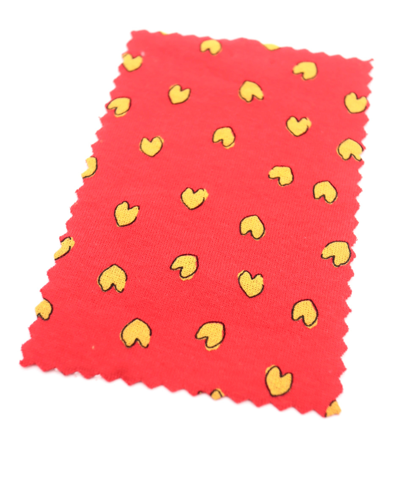 【25SS-030】らくがき風ハートプリントフライス　/0.5ｙあたり=～900円