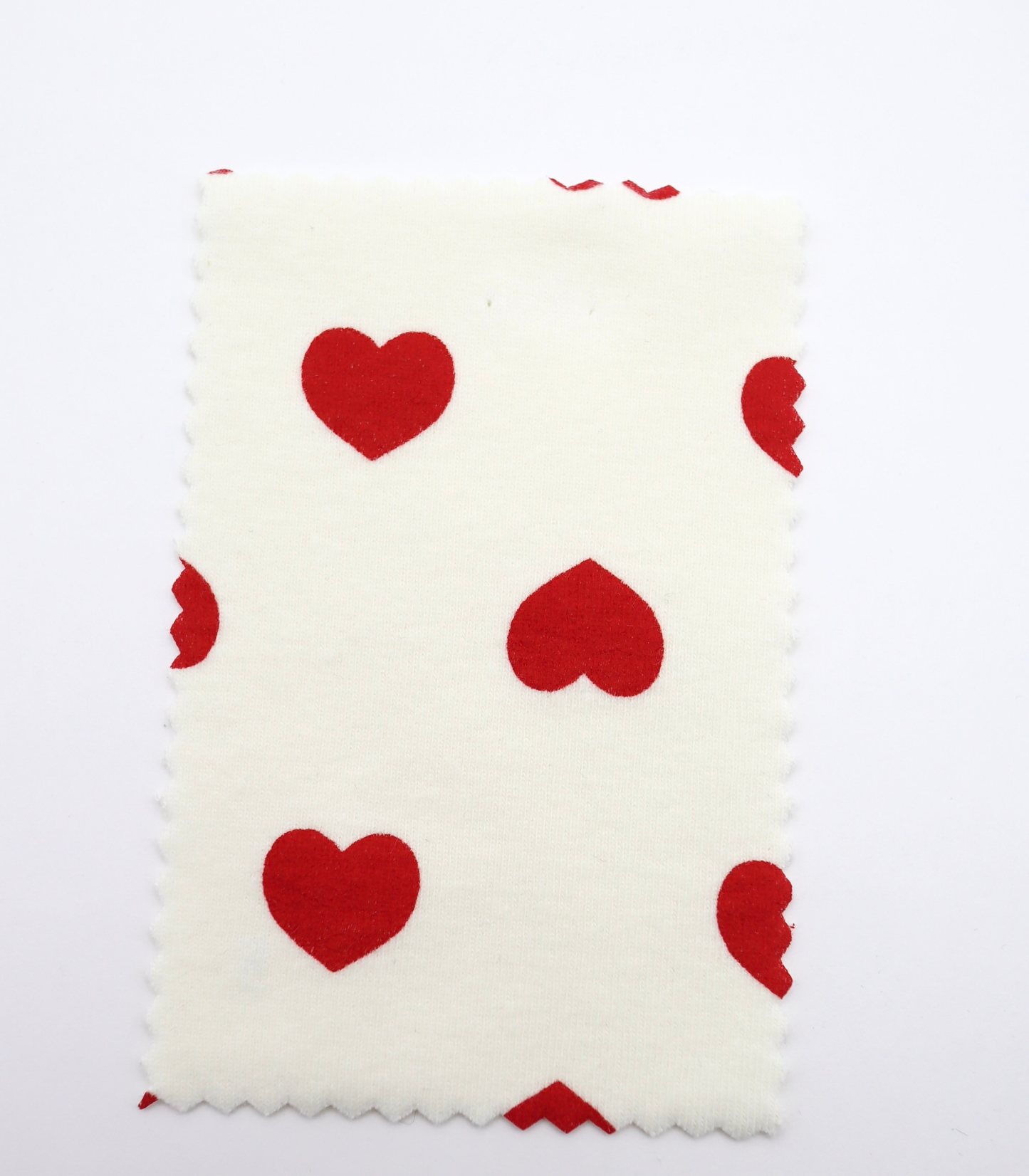 【25SS-034】ハートプリントベアフライス　/0.5ｙあたり=～1095円