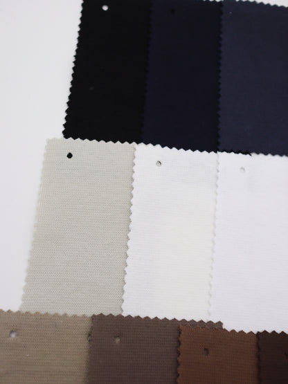 【生地 布】厚手リブニット 堅牢ストレッチフライス（綿96%・肉感を拾わない）推し生地｜26SS-163【生地仕入れ代行卸】