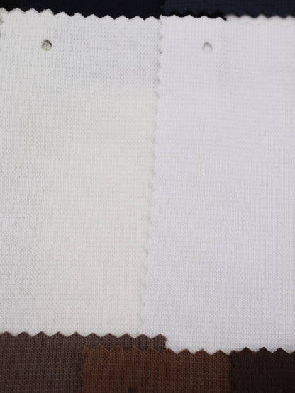 【生地 布】厚手リブニット 堅牢ストレッチフライス（綿96%・肉感を拾わない）推し生地｜26SS-163【生地仕入れ代行卸】