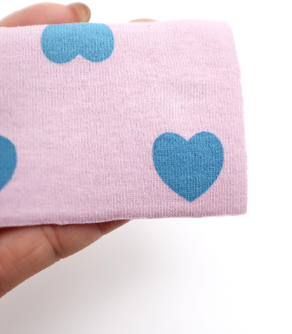 【25SS-034】ハートプリントベアフライス　/0.5ｙあたり=～1095円