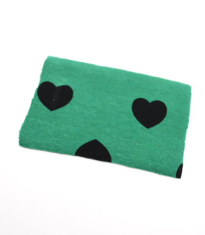 【25SS-034】ハートプリントベアフライス　/0.5ｙあたり=～1095円