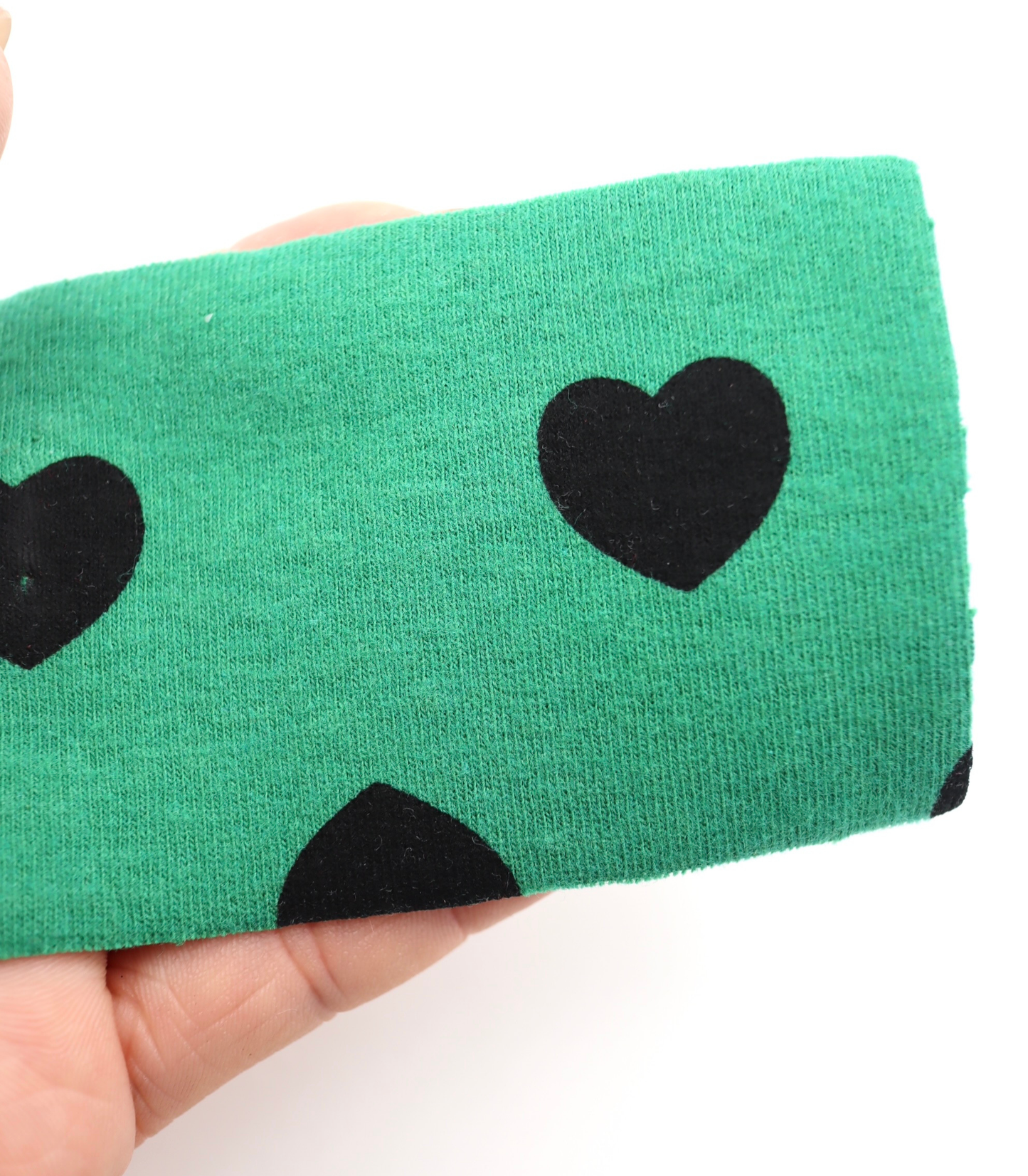 【25SS-034】ハートプリントベアフライス　/0.5ｙあたり=～1095円