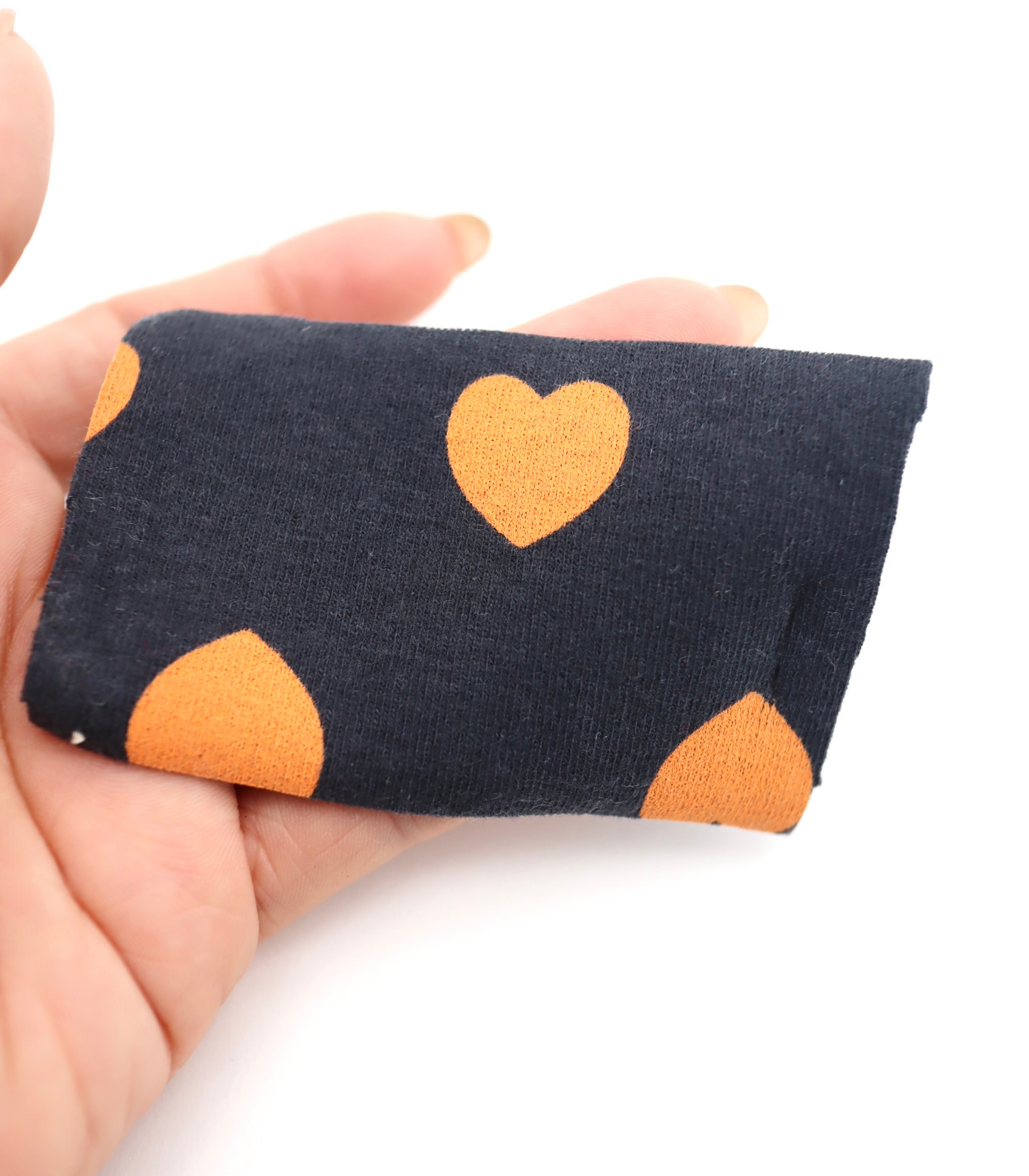 【25SS-034】ハートプリントベアフライス　/0.5ｙあたり=～1095円