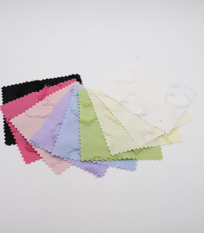 【25SS-042】ハートフリンジジャガードタフタ　/0.5ｙあたり=～850円