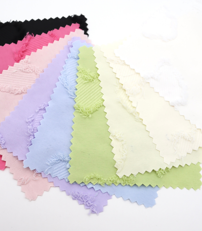 【25SS-042】ハートフリンジジャガードタフタ　/0.5ｙあたり=～850円