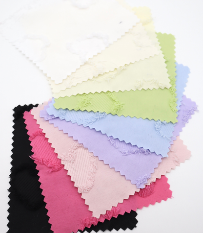 【25SS-042】ハートフリンジジャガードタフタ　/0.5ｙあたり=～850円