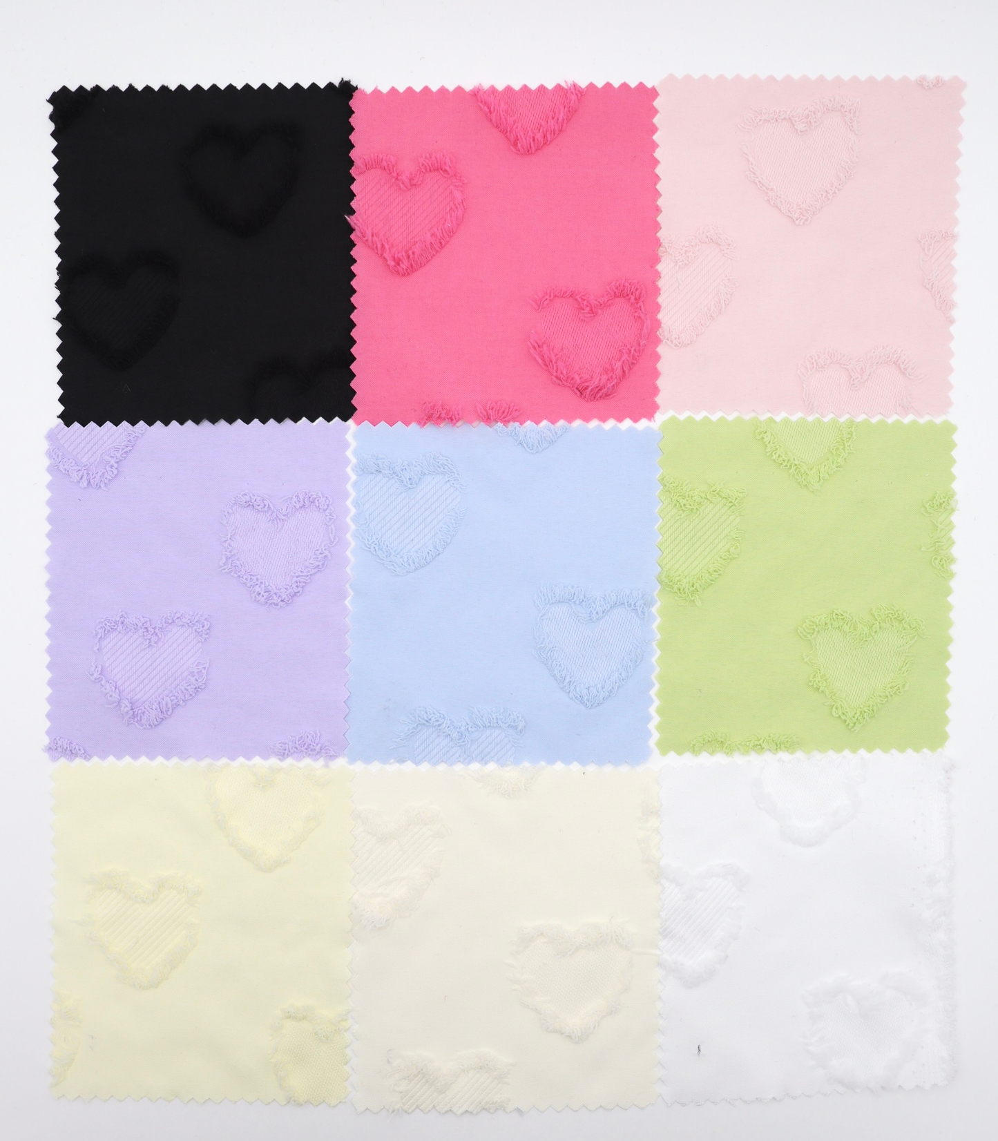 【25SS-042】ハートフリンジジャガードタフタ　/0.5ｙあたり=～850円