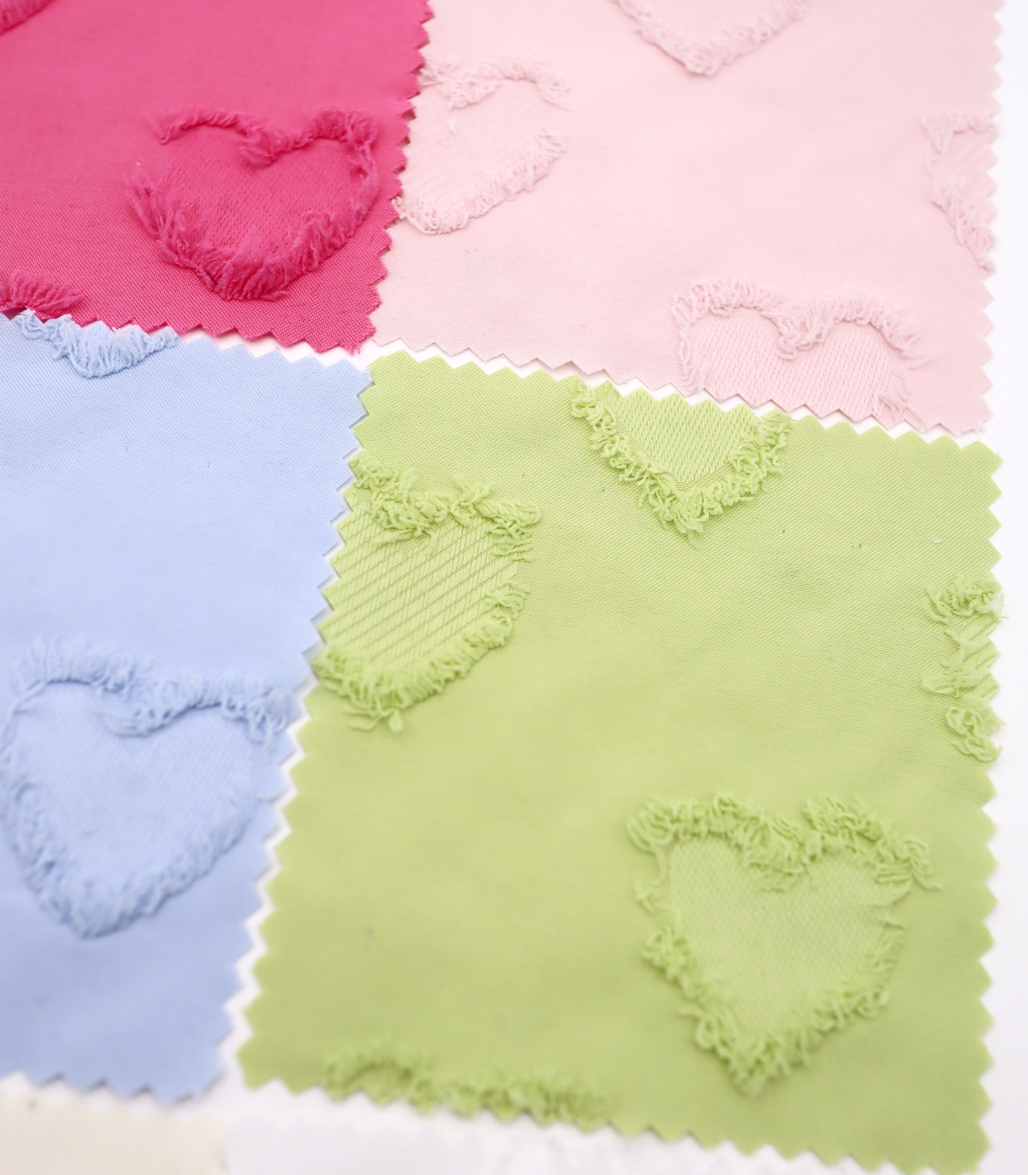 【25SS-042】ハートフリンジジャガードタフタ　/0.5ｙあたり=～850円