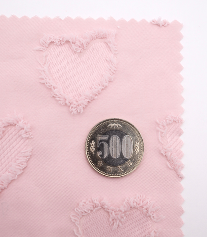 【25SS-042】ハートフリンジジャガードタフタ　/0.5ｙあたり=～850円