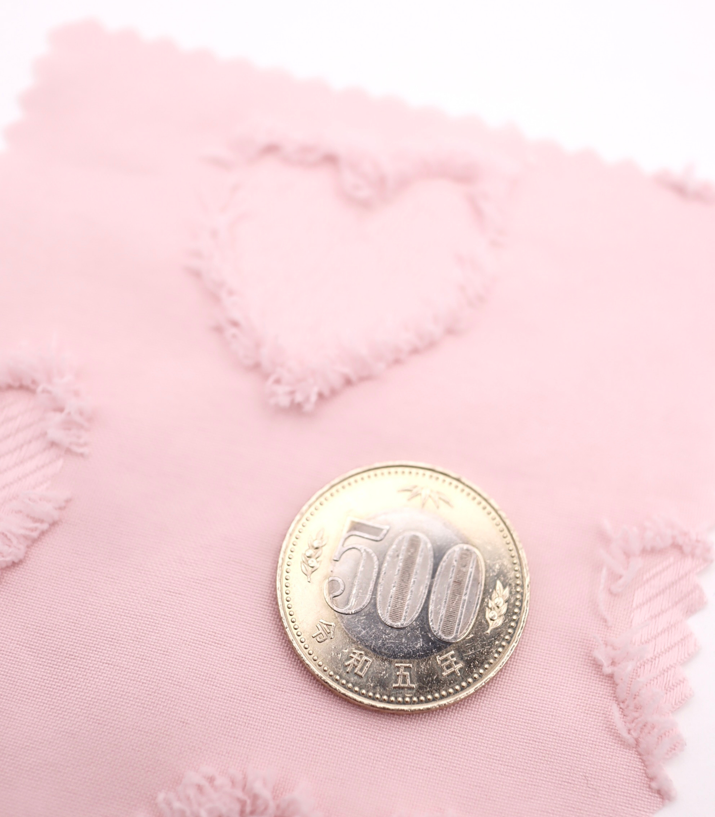 【25SS-042】ハートフリンジジャガードタフタ　/0.5ｙあたり=～850円