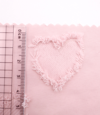 【25SS-042】ハートフリンジジャガードタフタ　/0.5ｙあたり=～850円