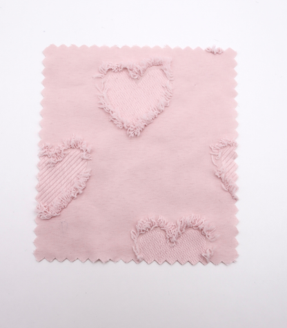 【25SS-042】ハートフリンジジャガードタフタ　/0.5ｙあたり=～850円