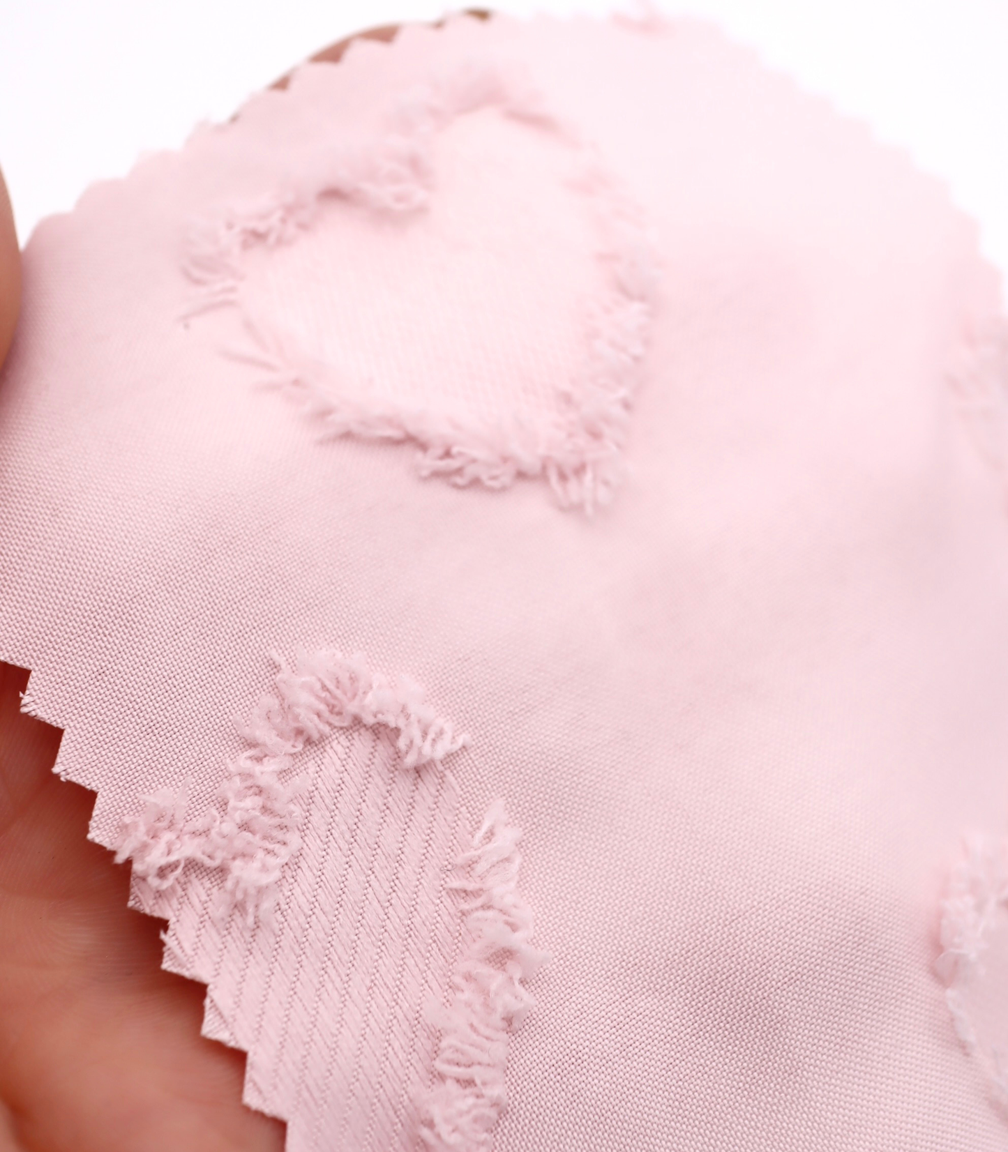 【25SS-042】ハートフリンジジャガードタフタ　/0.5ｙあたり=～850円