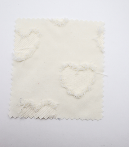 【25SS-042】ハートフリンジジャガードタフタ　/0.5ｙあたり=～850円