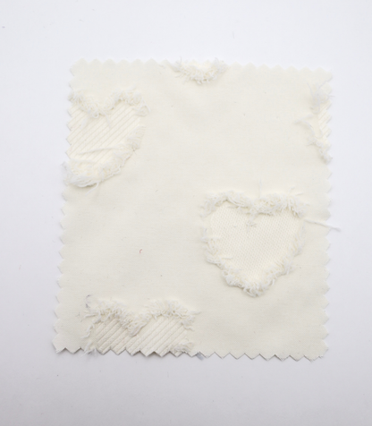 【25SS-042】ハートフリンジジャガードタフタ　/0.5ｙあたり=～850円