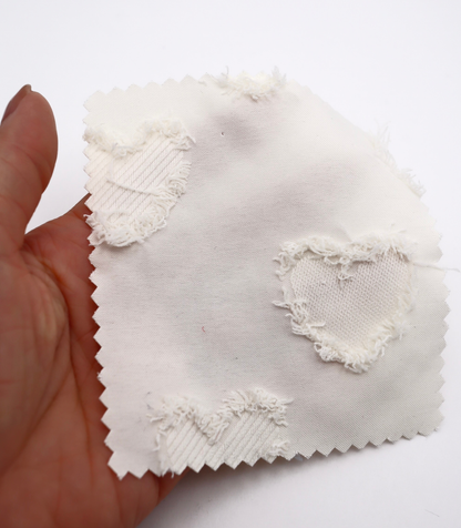 【25SS-042】ハートフリンジジャガードタフタ　/0.5ｙあたり=～850円