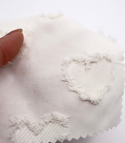 【25SS-042】ハートフリンジジャガードタフタ　/0.5ｙあたり=～850円