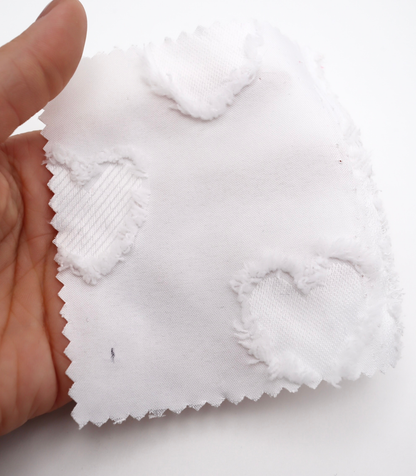 【25SS-042】ハートフリンジジャガードタフタ　/0.5ｙあたり=～850円