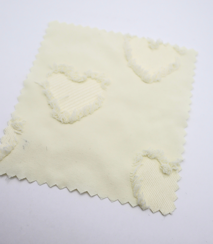 【25SS-042】ハートフリンジジャガードタフタ　/0.5ｙあたり=～850円