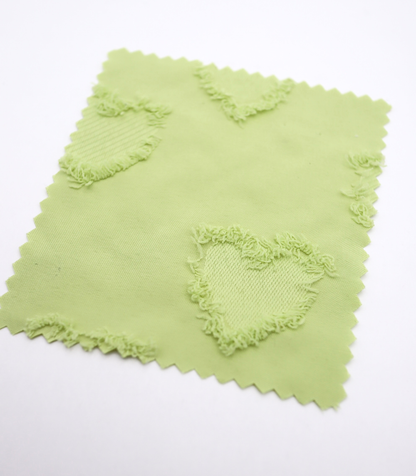 【25SS-042】ハートフリンジジャガードタフタ　/0.5ｙあたり=～850円