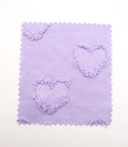 【25SS-042】ハートフリンジジャガードタフタ　/0.5ｙあたり=～850円