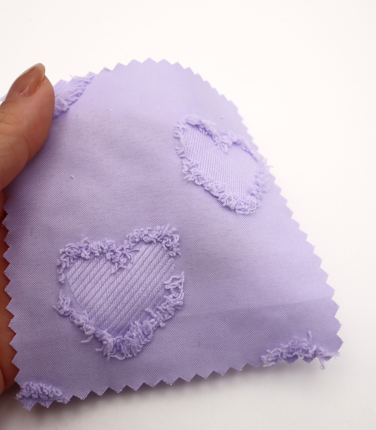 【25SS-042】ハートフリンジジャガードタフタ　/0.5ｙあたり=～850円