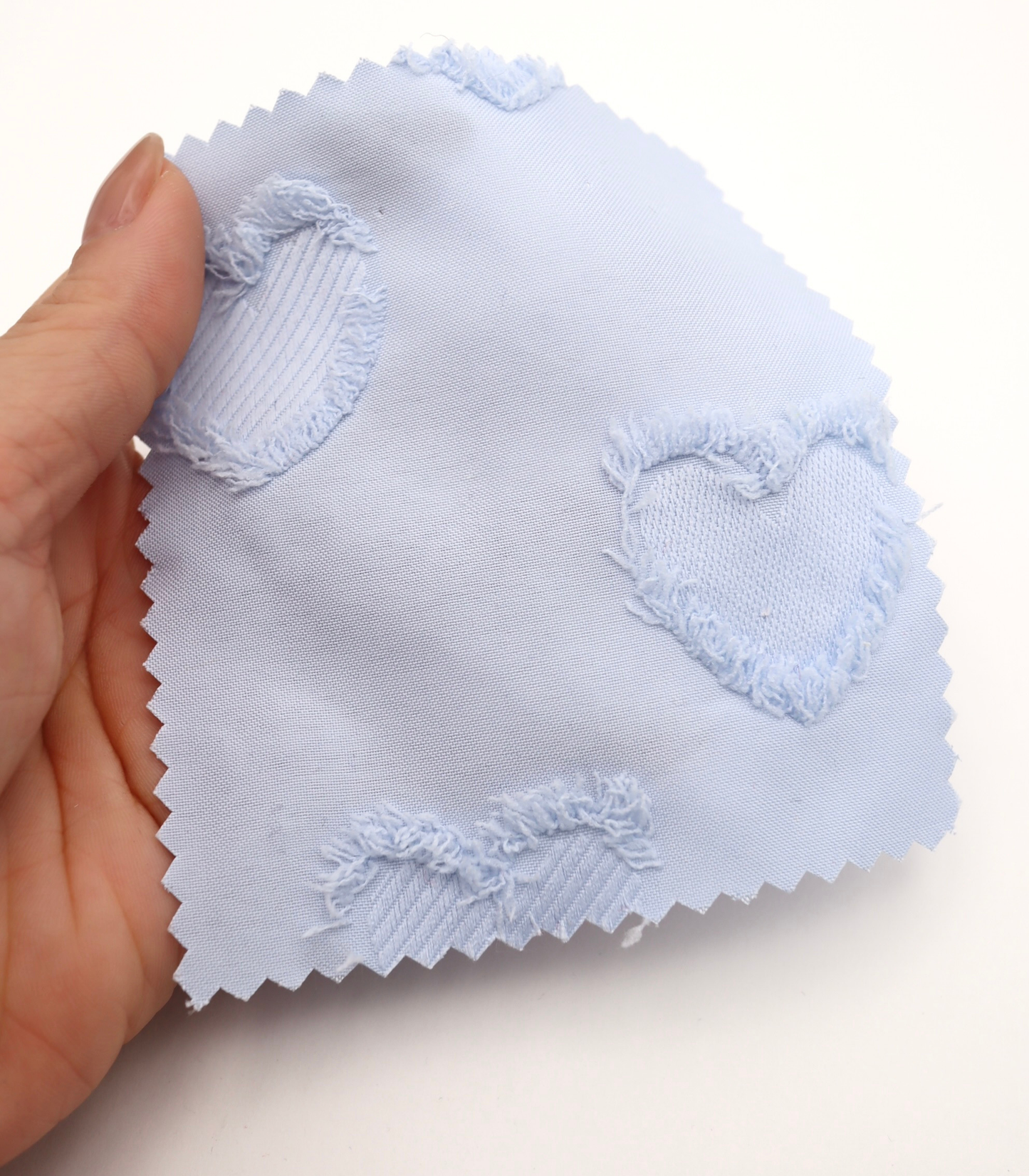 【25SS-042】ハートフリンジジャガードタフタ　/0.5ｙあたり=～850円